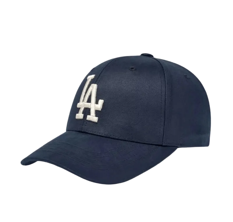 MLB Classic Navy Cotton Baseball Cap: LA Embroidery, Unisex
