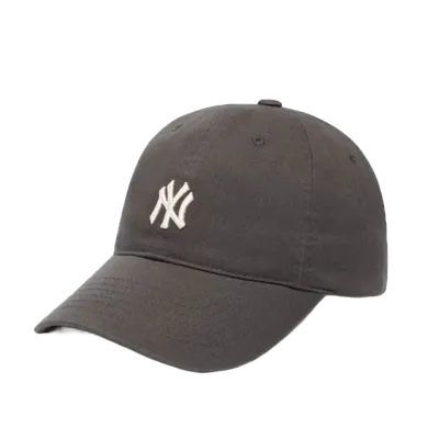 MLB Dark Grey Cotton Baseball Cap Unisex Sun Protection Hat