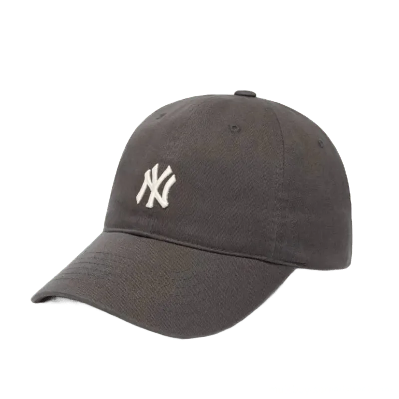MLB Dark Grey Cotton Baseball Cap Unisex Sun Protection Hat