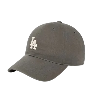 MLB Dodgers Dark Grey Cotton Baseball Cap, Unisex LA Logo