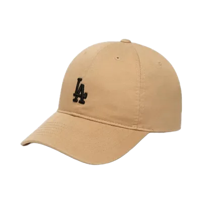 MLB LA Beige Cotton Baseball Cap for Sun Protection