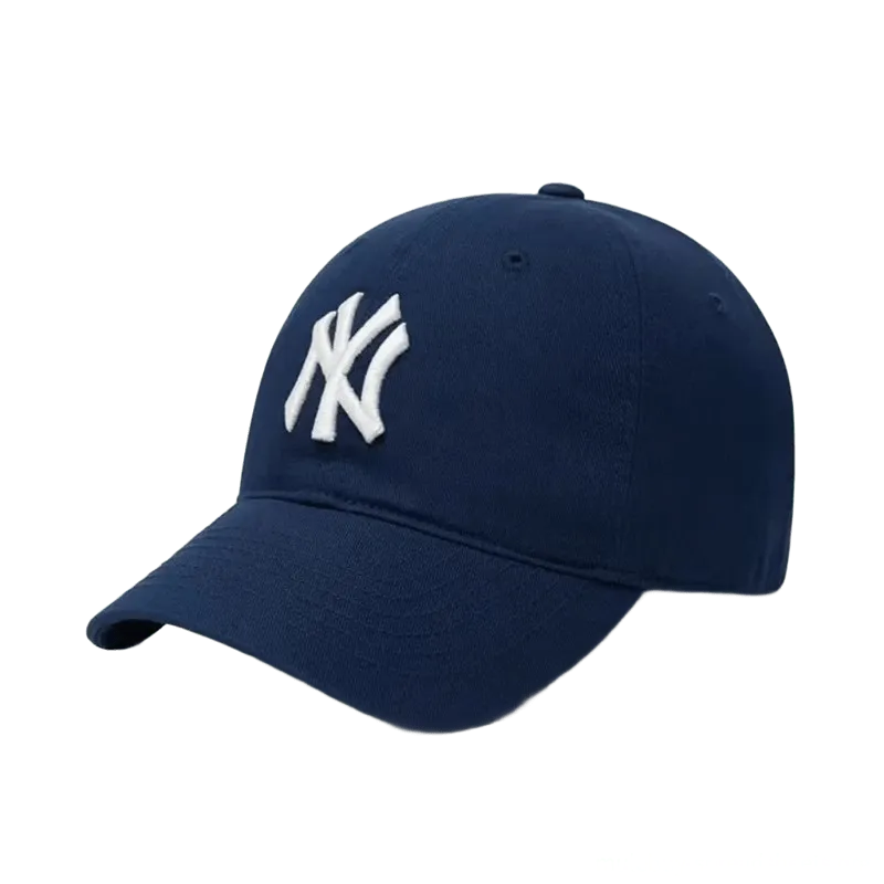 MLB Navy Blue NY Embroidered Cotton Baseball Cap
