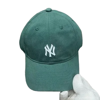 MLB NY Dark Green Cotton Baseball Cap for Men Women Unisex