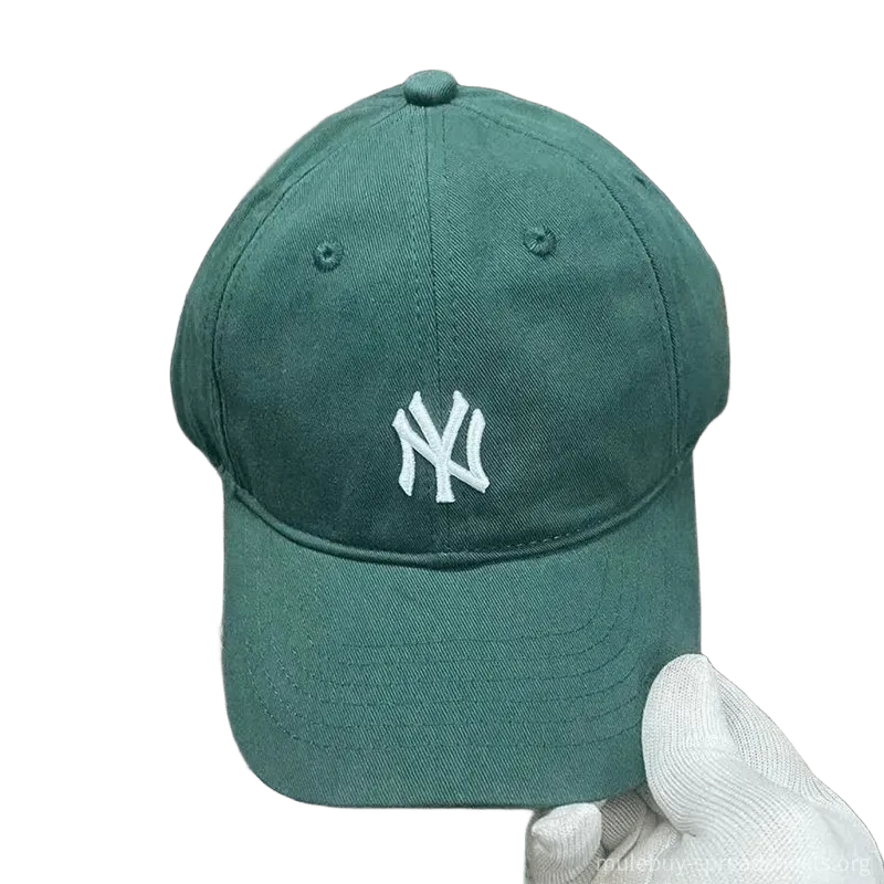 MLB NY Dark Green Cotton Baseball Cap for Men Women Unisex