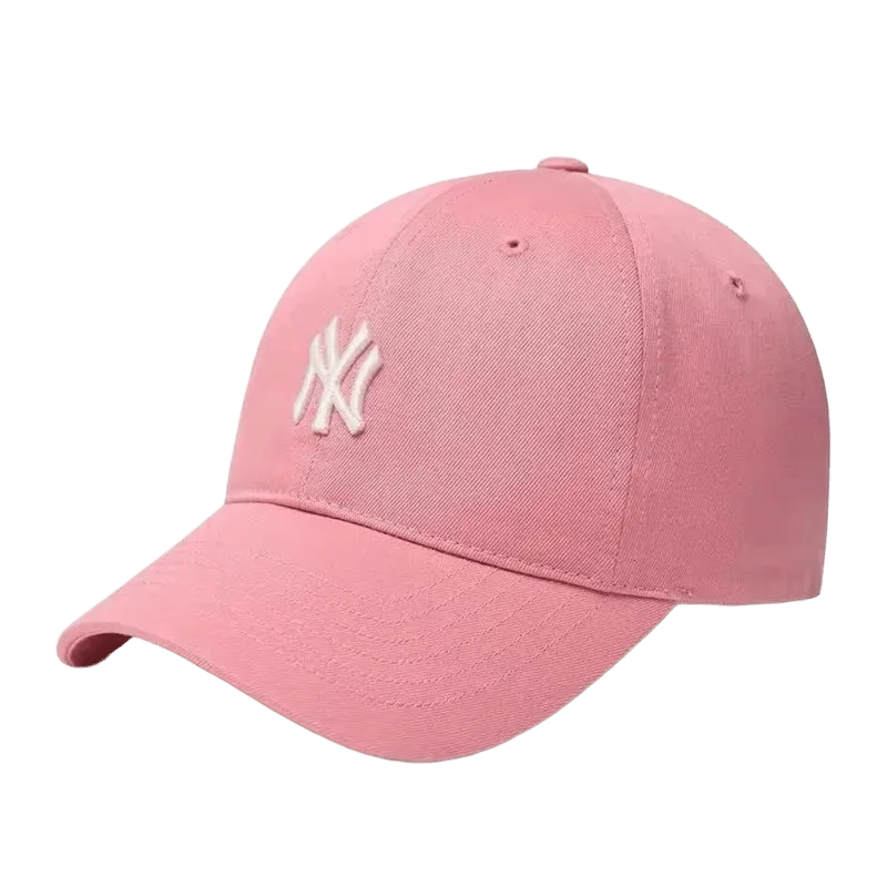 MLB Pink NY Baseball Cap: Unisex Cotton Streetwear Hat