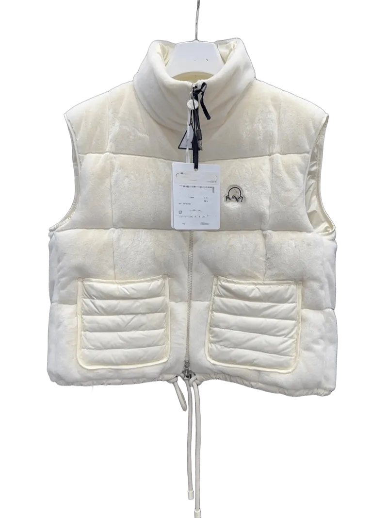 Moncler Beige Quilted Down Vest - Unisex Winter Puffer