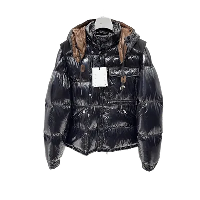 Moncler Black Down Jacket: Hooded Unisex Winter Coat