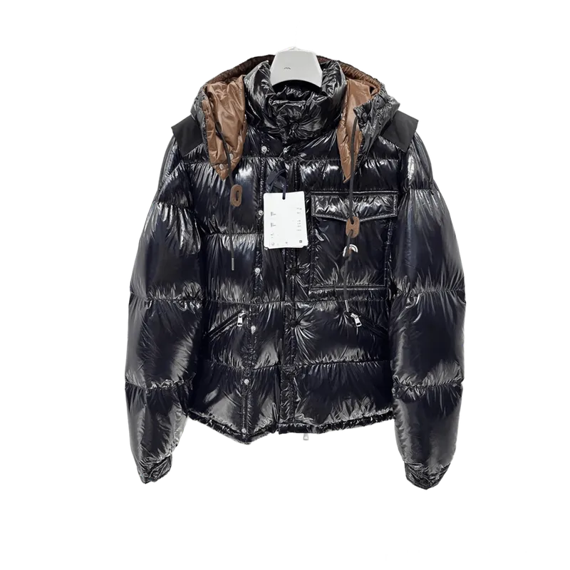 Moncler Black Down Jacket: Hooded Unisex Winter Coat