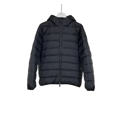 Moncler Black Down Jacket: Hooded Unisex Winter Coat