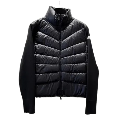 Moncler Men's Black Quilted Down Jacket: Windproof Winter Coat