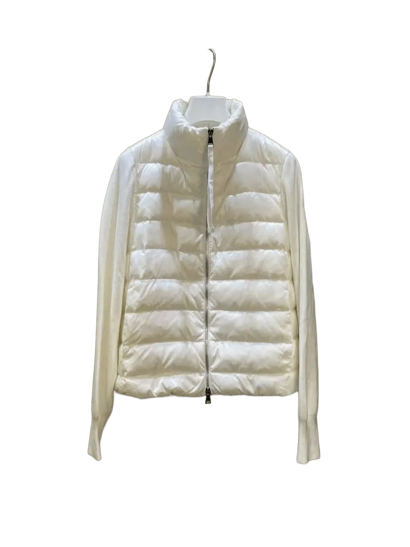 Moncler White Puffer Jacket: Unisex Winter Down Coat