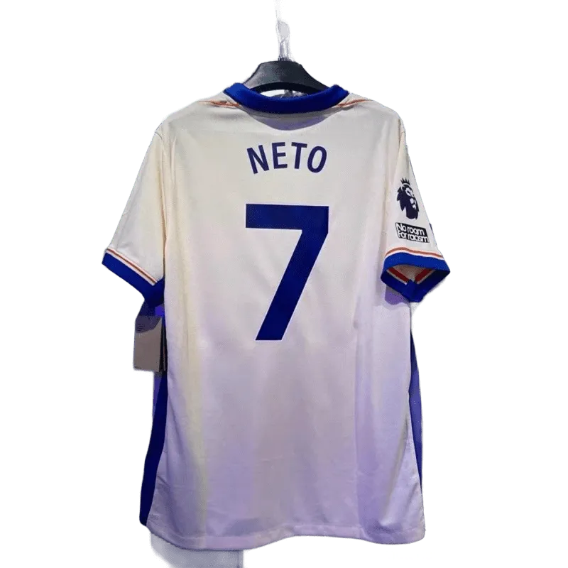 NETO 7 Soccer Jersey: Breathable White Football Shirt