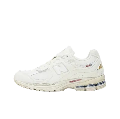 New Balance 2002R White Leather Vintage Unisex Sneakers