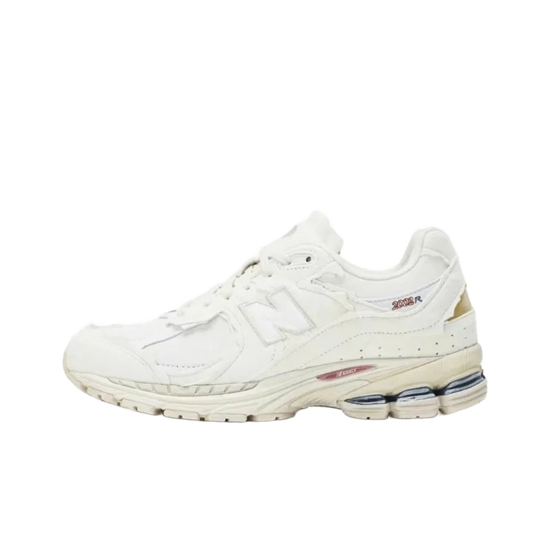 New Balance 2002R White Leather Vintage Unisex Sneakers