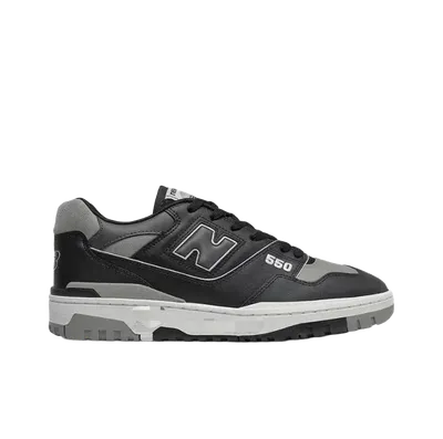 New Balance 550 Black Grey Retro Sneakers