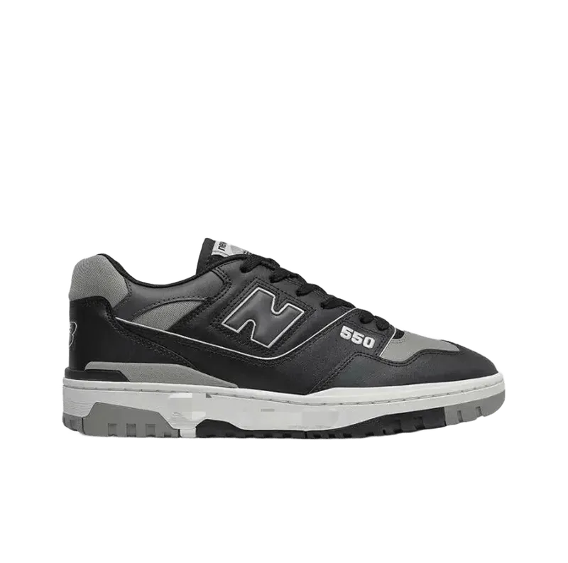 New Balance 550 Black Grey Retro Sneakers