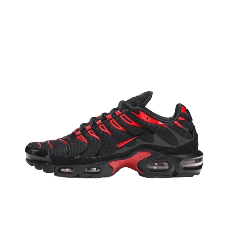 Nike Air Max 90 Black Red Retro Mesh Sneakers w/ Air Cushion