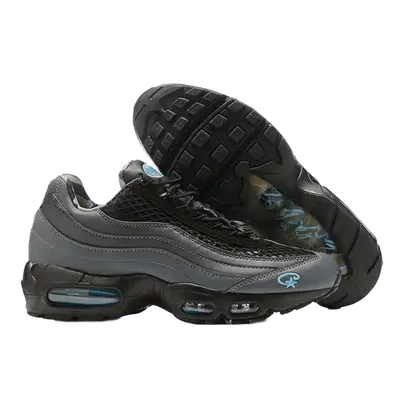 Nike Air Max 95 Retro Gray Black Leather Mesh Shoes