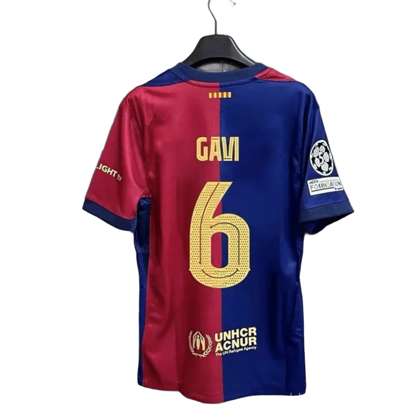 Nike GAVI 6 Red Blue Soccer Jersey - Moisture Wicking
