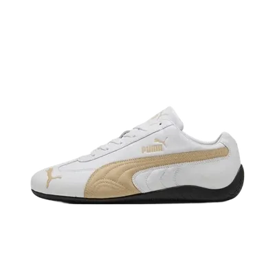 Puma Classic White Leather Sneakers, Retro Unisex Casual Shoes