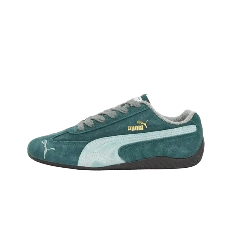 Puma Green Suede Classic Retro Sneakers for Men & Women