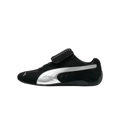 Puma Racing Black Suede & Mesh Sneakers - Unisex Grip Shoes