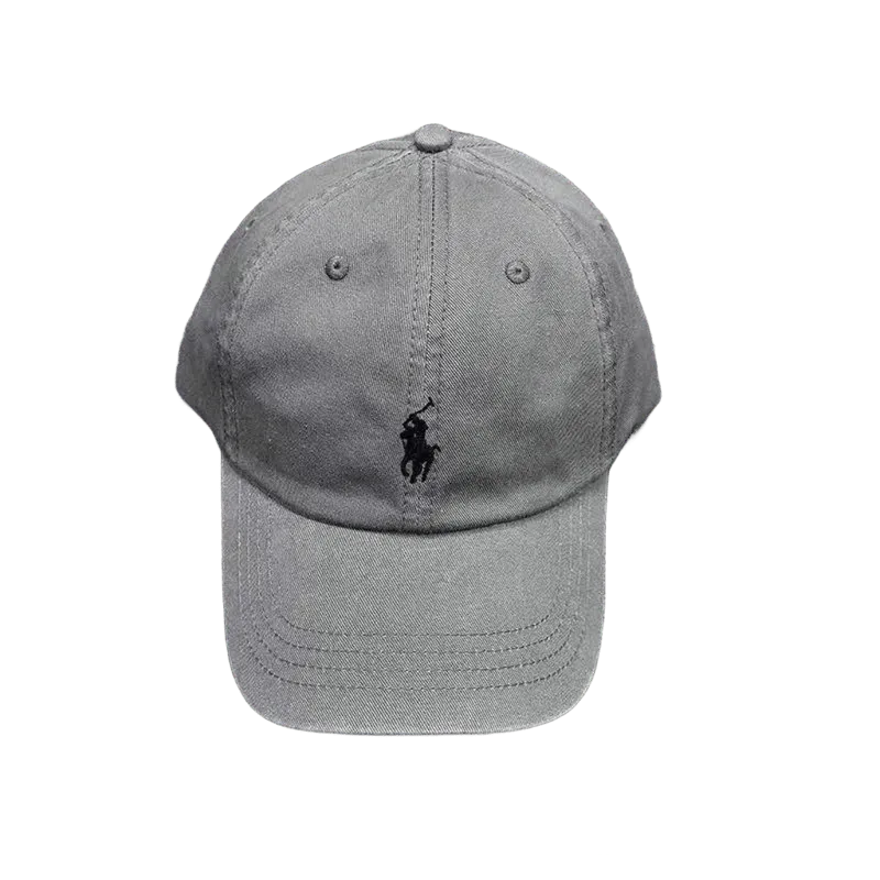 Ralph Lauren Grey Cotton Baseball Cap - Unisex Summer Hat