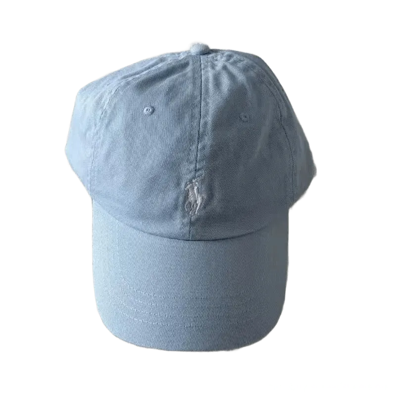 Ralph Lauren Light Blue Cotton Baseball Cap, Pony Logo