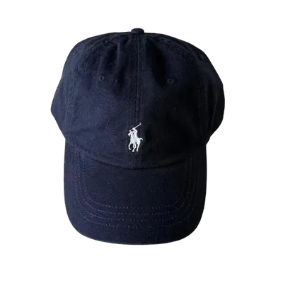 Ralph Lauren Navy Cotton Baseball Cap Unisex
