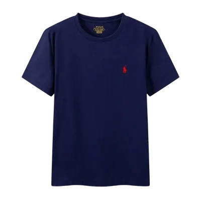 Ralph Lauren Classic Navy Cotton Polo T-Shirt, Unisex