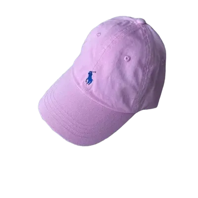 Ralph Lauren Pink Cotton Baseball Cap w/ Pony Logo Unisex