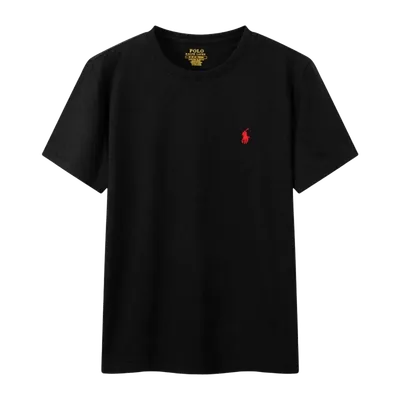 Ralph Lauren Polo Black T-Shirt, Unisex, Cotton, Logo