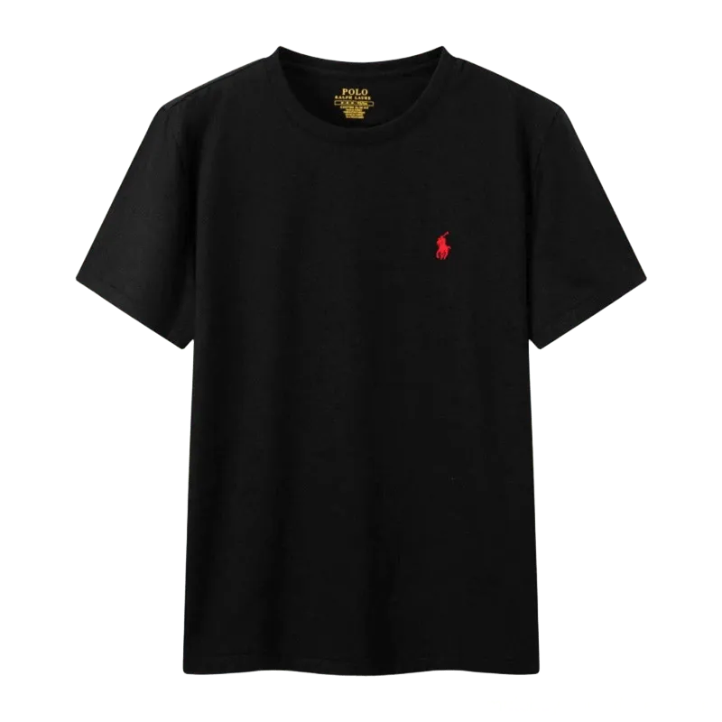 Ralph Lauren Polo Black T-Shirt, Unisex, Cotton, Logo