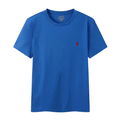 Ralph Lauren Polo Blue Cotton Tee: Classic Unisex Casual Shirt