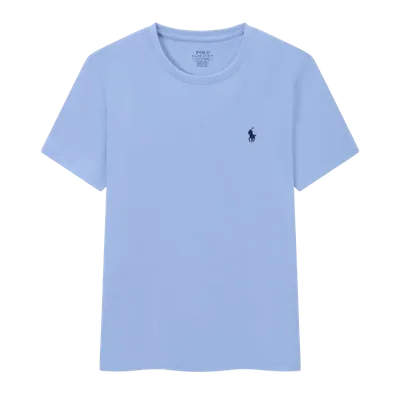 Ralph Lauren Polo Light Blue Cotton Classic Logo T-Shirt
