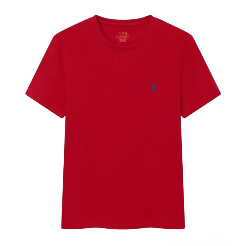 Ralph Lauren Polo Red Cotton Pony Logo T-Shirt
