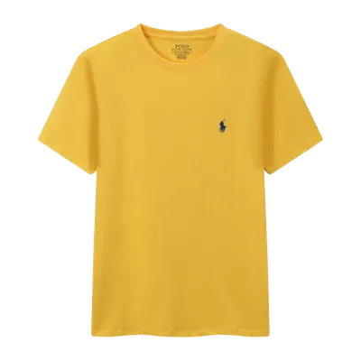 Ralph Lauren Polo Yellow Cotton T-Shirt: Iconic Logo