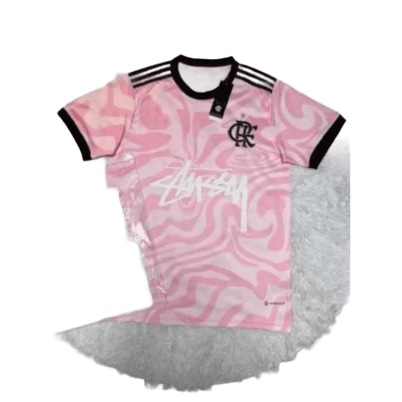 Stussy Football Pink Jersey: Unisex Breathable Streetwear Top