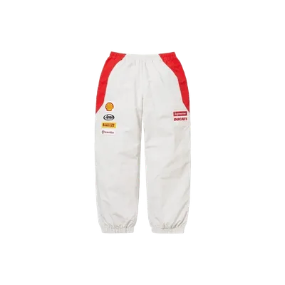 Supreme x Ducati 90s Retro White/Red Athletic Pants Unisex