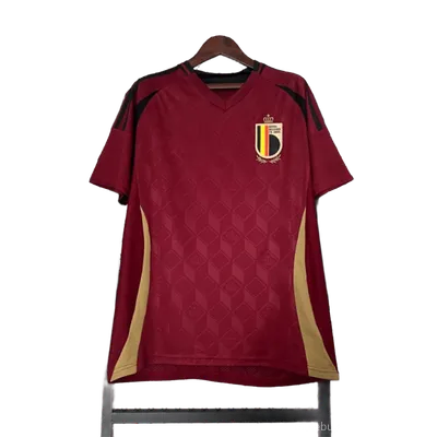 Belgium Red Football Jersey: Breathable Team Shirt for Men & Women