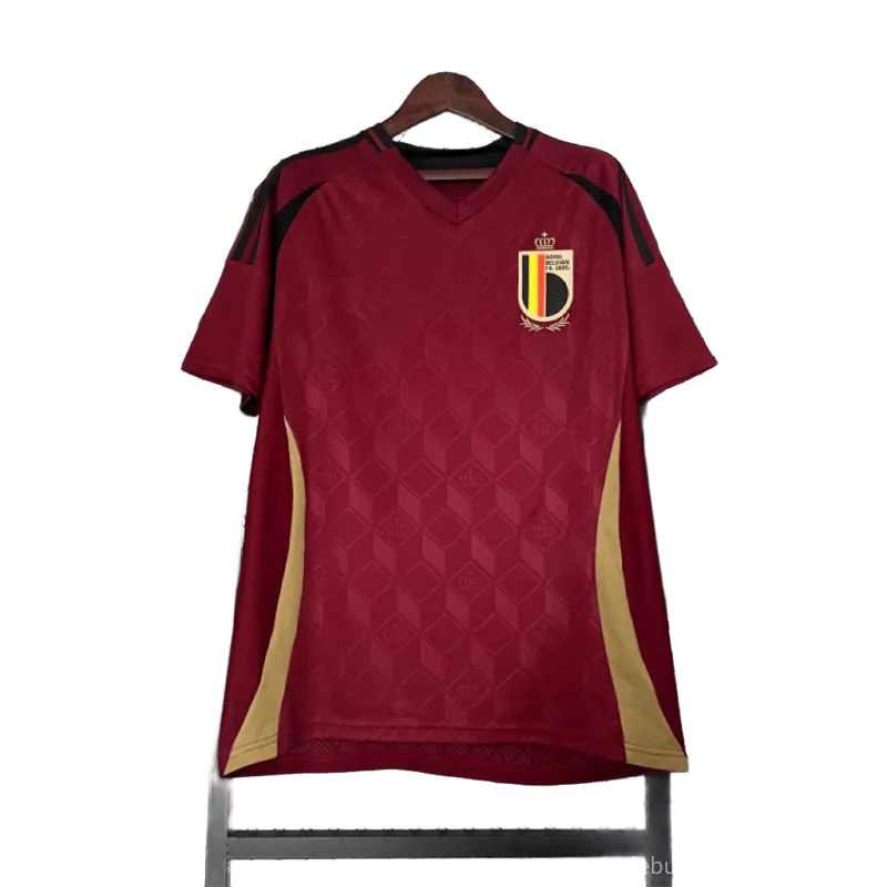 Belgium Red Football Jersey: Breathable Team Shirt for Men & Women
