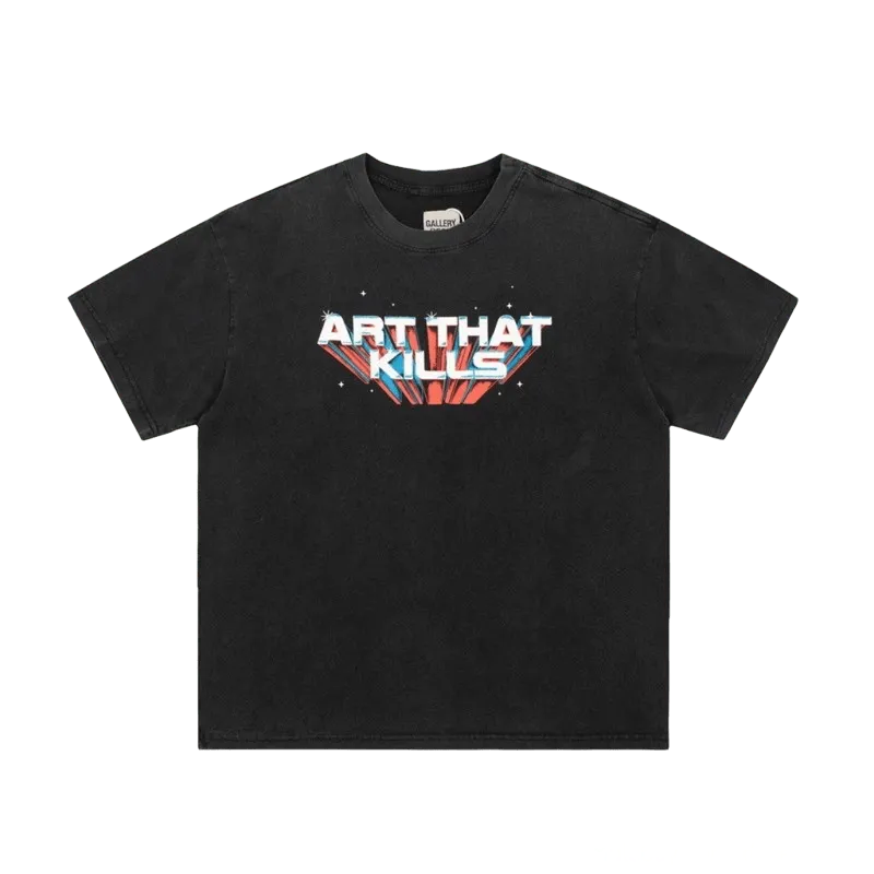 Gallery Dept. "Art That Kills" Unisex Black Cotton Streetwear T-Shirt