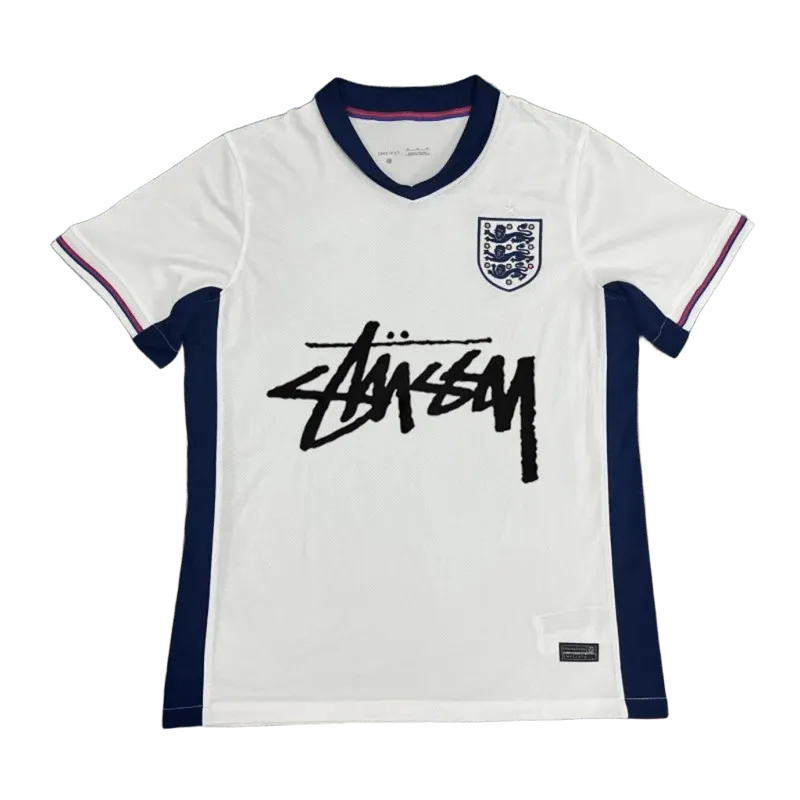 Stussy 90s White Football Jersey - Breathable Streetwear