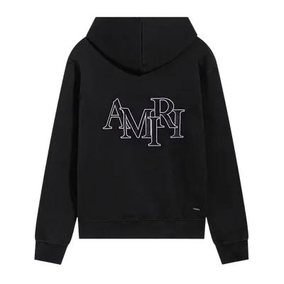 Amiri Black Hoodie: Cotton Streetwear, Unisex & Warm