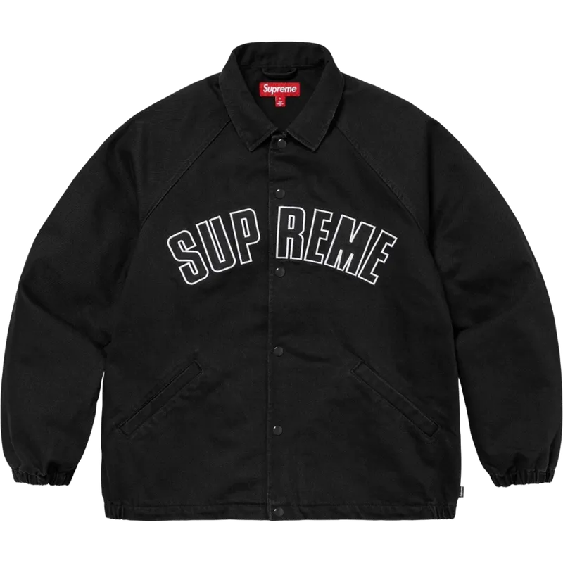 Supreme 90s Black Puffer Jacket - Unisex Streetwear Coat