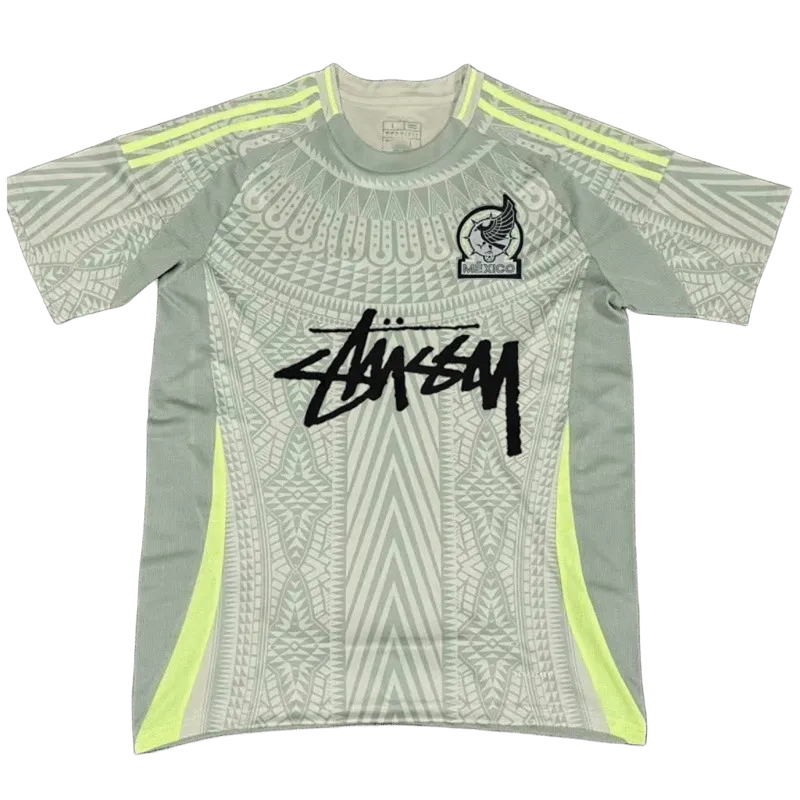 Stussy Football Jersey: Light Grey Crewneck Streetwear Top