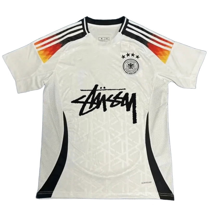 Stussy White Football Jersey: Breathable, Quick-Dry, Unisex