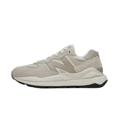 New Balance Light Beige 90s Retro Cushioned Suede & Mesh Sneakers