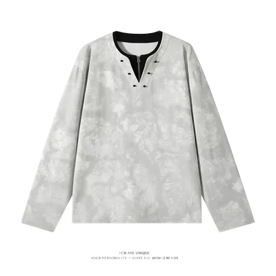 NASALIKE Light Grey Cotton Long Sleeve Top, Unisex