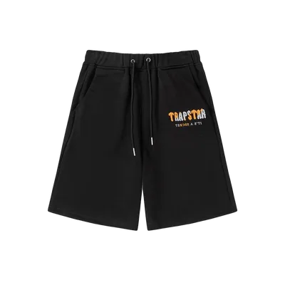 Trapstar Black Cotton Drawstring Shorts: Unisex Streetwear